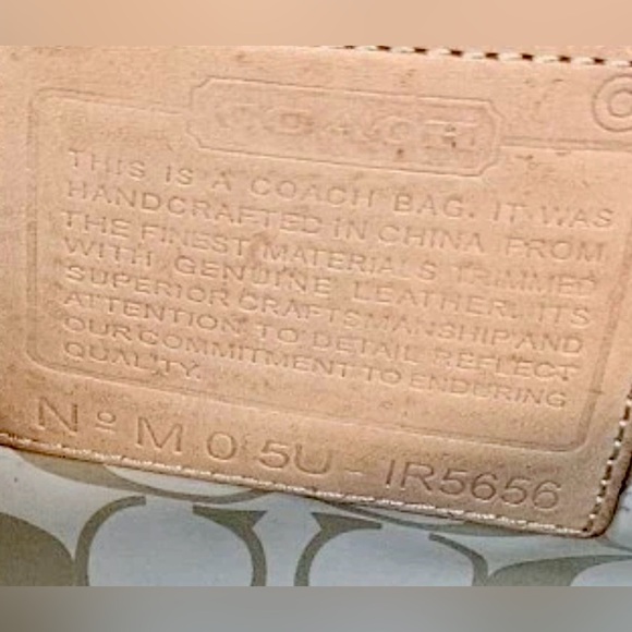 Coach Vintage Hampton Tote Handbag | Y2K Nylon & Leather | Authentic - Picture 2 of 9